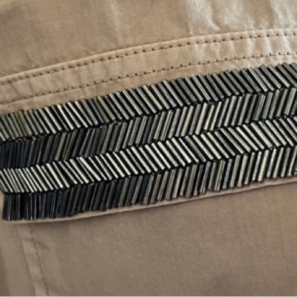 J. Crew Pink Embellished Button‎ Down - Picture 3 of 5